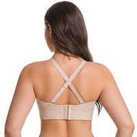 Soutien-gorge sans bretelles pour femmes à forte poitrine, grande taille, minimiseur, push-up long, avec armatures de maintien, corset long, bande large