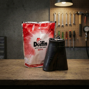 Dolfin Scooter/E-Rickshaw Tube 3.50-10 | Premium BUTYL <b>RUBBER</b> Inner Tube | Superior Quality | Model B031 | Black | OEM Wholesale - Product Image 1