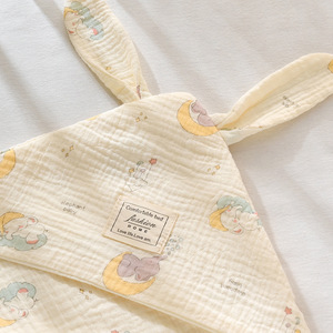 Manta Envolvente para Bebé Jianmu de Cuatro Capas de Gasa de Algodón, 90x90cm, con Capucha, para Recién Nacidos, Primavera/Otoño - Product Image 3