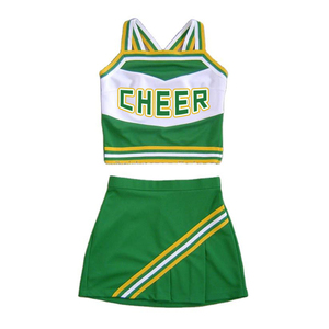 Uniformes de Animadoras Verdes Sexys de Diseño Personalizado en Oferta, Disfraz de Animadora de Baloncesto <span class=keywords><strong>para</strong></span> <span class=keywords><strong>Niñas</strong></span> - Product Image 2