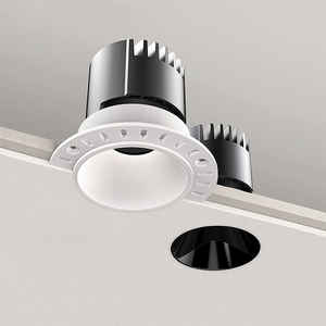 7W 12W 20W Rahmenlose Einbau-LED-<span class=keywords><strong>Downlight</strong></span> Aluminium Blendschutz Rund COB Strahler Bridgelux CRI90 Dimmbar Büro & Zuhause - Product Image 1