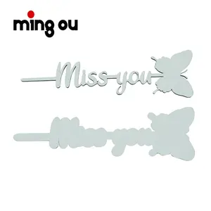 Souvenir Gift Miss You In Loving Memory Butterfly Sublimation Photo Panel Sublimation rose