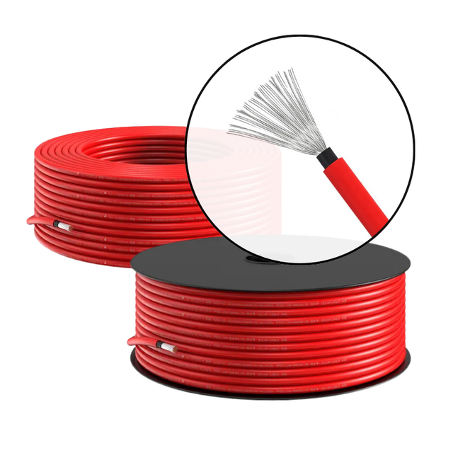 DC1500V PV 4mm Solar Cable XLPE Material UV and Weather Resistant Solar Cable for Power Station