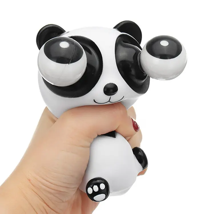 Animals Squishy Eye Popping Squeeze Toy Sensory Play Anti-Stress Fidget Toys Out Eyes Panda Stress Relief Venting Joking Toys