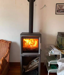 Estufa de Leña PV5W, Chimenea Autónoma de Hierro Fundido, Estilo Contemporáneo, Ecológica, para Sala de Estar, Casa, Villas 1 - Product Image 2