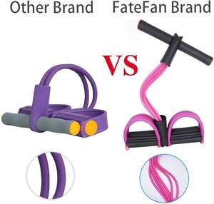 Corde de Tension Multifonctionnelle en Latex Naturel à 6 Tubes, Élastique, pour Pédalier de Yoga, Bande de Résistance, Équipement de Fitness - Product Image 2