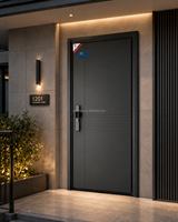 Puerta de Seguridad de Acero Inoxidable China con Estructura Antirrobo para Villas, Hoteles y Escuelas