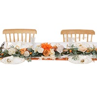 Kunstzijde Eucalyptus Garland Krans Bloemen Handgemaakt Vintage Elegant Bruiloft Tafel Rustieke Bloemstukken Valentijn