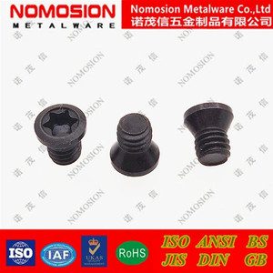 NOMOSION สกรูหัวดาวสีดำ M4x6 เกรด 12.9 เหล็กคาร์บอน OM4X6-5.7/60 - Product Image 1