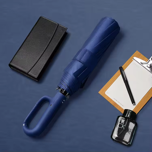 Sombrilla Plegable de 23 Pulgadas con Marco de Fibra de Vidrio, Tela Pongee 190T, Color Personalizado, Regalos Empresariales, Protección Solar y Contra el Viento, Apertura Automática - Product Image 2