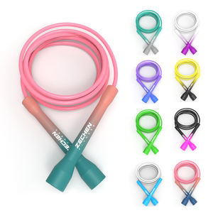 Cuerda para Saltar de Velocidad de PVC de 5mm/6mm con Logotipo Personalizado, Gradiente Colorido y Pesado para Entrenamiento Fitness y Ejercicio - Product Image 1
