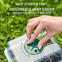 Système de culture intelligent pour semis et micro-légumes avec éclairage LED, plateau de semis à 12 alvéoles pour plantes succulentes