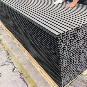 Waterproof WPC Cladding Wall Panel Decoration 3D Fluted Wall Cladding Indoor UV PVC Wall Panel For Outdoor Gym Ground Exterior