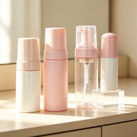 Bouteille en plastique vide pour mousse nettoyante, couleur personnalisée, avec pompe, pour lavage des mains et nettoyant visage, vente en gros