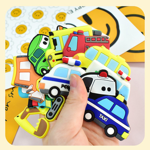 Imán de nevera con forma de coche de dibujos animados regalo de recuerdo al por mayor imán de nevera de PVC suave 3D goma <span class=keywords><strong>precio</strong></span> competitivo - Product Image 5