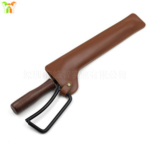 In stock: Outdoor camping <b>fire</b> tongs leather cover, charcoal tongs leather storage bag, BBQ waist hanging <b>tool</b> tongs protective - Product Image 5