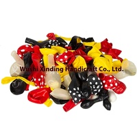 Ensemble de drapeaux de chaîne de ballon en latex rouge jaune noir de 12 pouces pour décorations de fête d'anniversaire