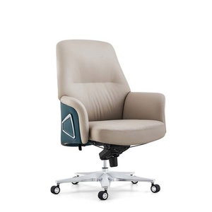 Sillas de Oficina Ejecutivas de Cuero BOSS, Respaldo Alto Reclinable, Silla de Oficina Ergonómica de Cuero Genuino - Product Image 6