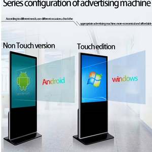 High-Definition 85inch Indoor <b>Floor</b>-Standing Vertical Advertising <b>Machine</b> Touch LCD Display 4K Ultra HD LED Light Remote - Product Image 4