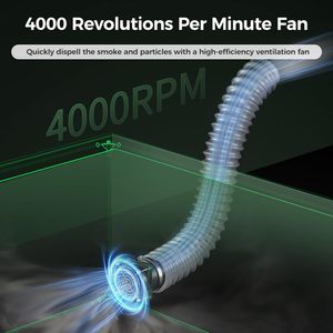 Boîtier de protection pour graveur laser Creality 28,3x25,7x15,7 pouces entièrement fermé avec protection des yeux et isolation contre les fumées - Product Image 5