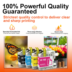 Cartucho de tinta de inyección de tinta compatible con Topjet LC103 103XL LC103XL de color Premium para impresora <span class=keywords><strong>Brother</strong></span> de 2, 2, 2, 2, 2, 2 - Product Image 4