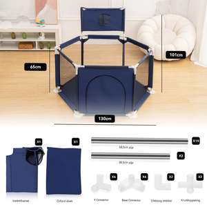 Jouets sensoriels de collaboration pour l'éducation précoce, <span class=keywords><strong>18</strong></span> balles colorées, bords anti-collision, parc pour bébé pour programmes de licence commerciale - Product Image 6