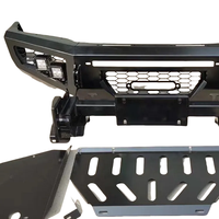 Pare-chocs avant de haute qualité pour Toyota Hilux Vigo 4x4 2012-2014, en acier, à fixer par boulons, noir, avec découpes pour feux antibrouillard QK