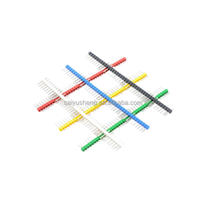 เข็มแถวสีต่างๆ ขนาด 2.54 มม. ระยะห่าง 1*40P เข็มแถวเดี่ยว สีเขียว/ขาว/แดง/น้ำเงิน/เหลือง/ดำ - Product Image 1