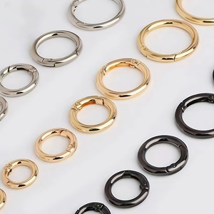 18-40mm Vintage Dompet logam gesper o-ring Spring pintu Carabiner gantungan kunci gantungan kunci gesper DIY tas perhiasan seng paduan - Product Image 3
