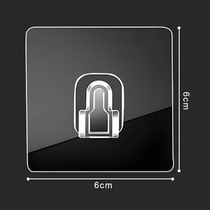 जय मल्टी-फंक्शनल नो-ड्रिल हुक मजबूत घरेलू पतला एक्रिलिक पैच हुक उपकरण बैग लिविंग रूम की दीवार के लिए - Product Image 4