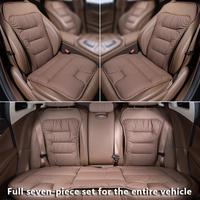Coussin de siège de voiture, dossier en cuir Nappa, doux, confortable, respirant et antidérapant, ajustement universel pour la plupart des modèles, intérieur de voiture