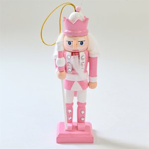 Bán Buôn Mini Màu Hồng Bằng Gỗ Nutcrackers <span class=keywords><strong>Soldier</strong></span> Đồ Chơi Handmade Cây Giáng Sinh Mặt Dây Chuyền Và Trang Trí Cho Trẻ Em - Product Image 4