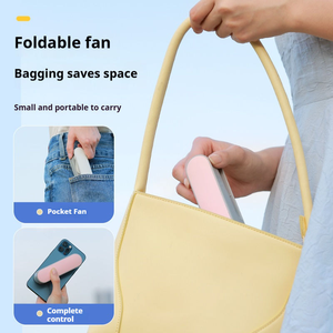 2合1可折叠风扇和移动电源-便携式手持冷却，带5000mAh充电，自定义徽标礼品 - Product Image 3