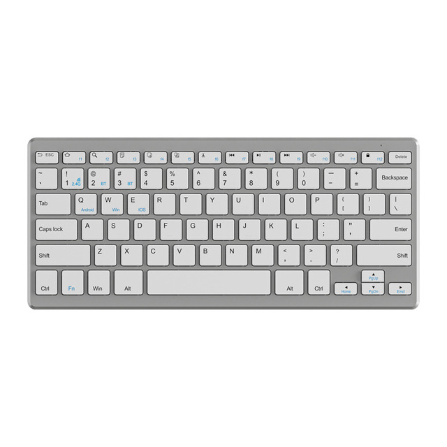 New Ergonomic 2.4G Wireless Mute 78 Keys Keyboard for Cell Phone Tablet