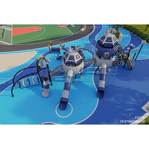 Ensemble d'équipements de jeux pour enfants en plastique pour aire de jeux extérieure, balançoire, toboggan, maison de <span class=keywords><strong>jeu</strong></span> - Product Image 3