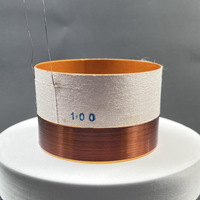 Haut-parleur de scène à bobine mobile en fibre de verre de 100 mm haute puissance, 100 mm de diamètre, 8 ohms, accessoire interne et externe, prix de gros