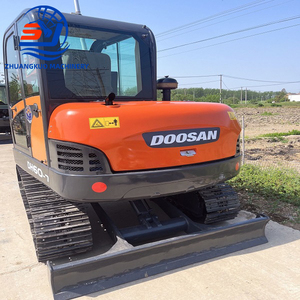 Excavadora de cadenas usada original Mini Doosan DH60-7, marca coreana, excavadora DH60 de segunda mano, maquinaria de construcción en venta - Product Image 2