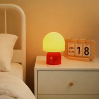 Mini lampe de nuit en silicone, lampe de chevet portable pour chambre d'enfant, camping, voyage