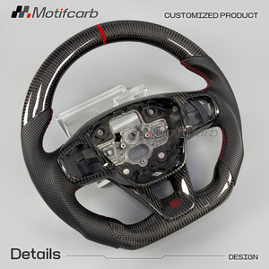 Volant de direction en fibre de carbone personnalisé, amélioration de l'intérieur de voiture pour Ford Focus MK4 ST-Line Active Fiesta ST Puma 2018-2022, nouveau design - Product Image 3