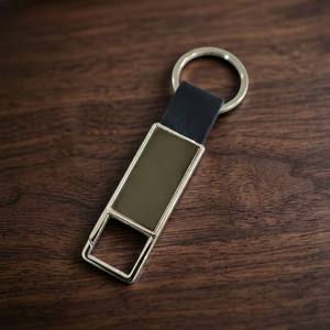 New Designed Keychain Custom Logo Business Gift <b>Men</b> Long Zinc Alloy Leather Car Keychain Promotional Carabiners - Product Image 4