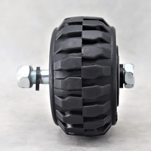 S-S 4 5 6 8 אינץ גומי גלגלית מכביש גלגלים שקט כל שטח - Product Image 2
