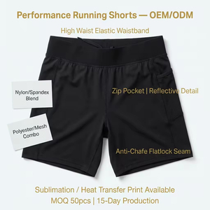 OEM ODM Custom Reflective Safety Stripe Lightweight Sport Gym <b>Shorts</b> Compression Fitness High Waist Men Running <b>Tech</b> <b>Shorts</b> - Product Image 3