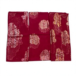 Châle en mousseline brodé floral uni orange pour femmes musulmanes, hijab traditionnel, écharpe ethnique, usage quotidien, Gabasar - Product Image 5