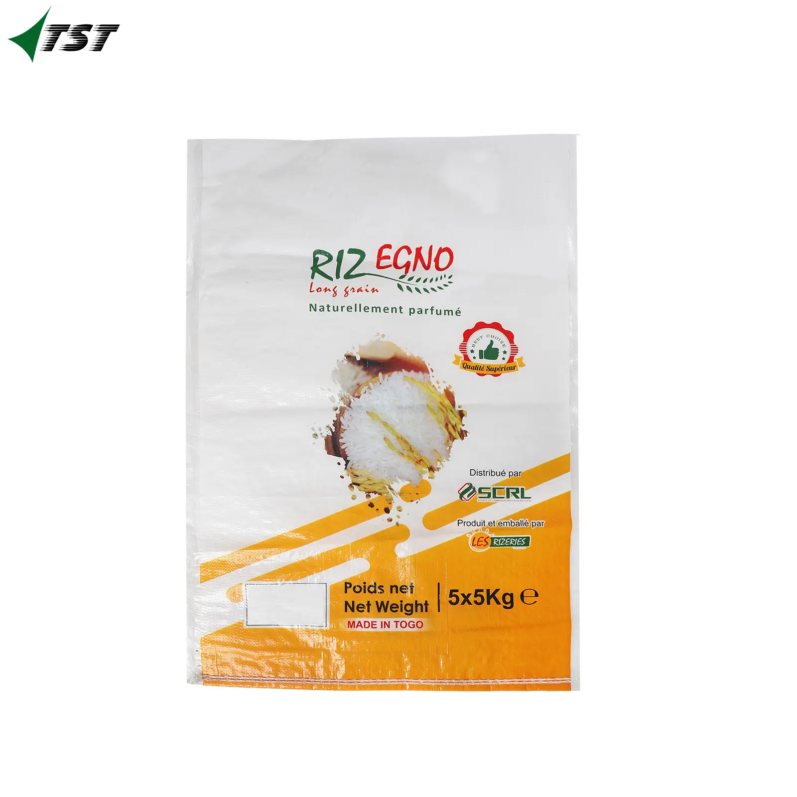 Empty 25kg 50kg 100kg Polypropylene Rice Sack Laminated custom packaging PP Woven Bags