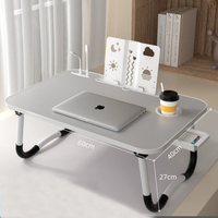 Table de lit en bois pliable et réglable, table d'étude pour dortoir, bureau d'ordinateur à domicile, bureau pour enfants, bureau pour baie vitrée, porte-gobelet convertible