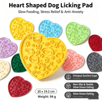 Tapis à lécher promotionnel pas cher pour chiens et chats, tapis à beurre de cacahuète pour soulager l'anxiété, jouets attirant l'attention
