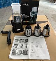 3-blad Roestvrijstalen Keukengereedschap Handmatige Multifunctionele Roterende Kaasrasp Shredder Snijmachine Snijmachine Chopper Groenten Voedsel