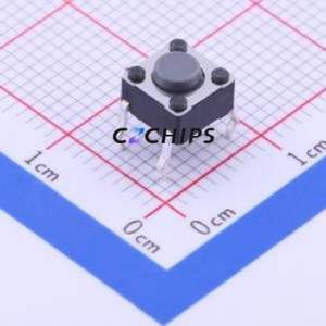 PTS645SH432LFS Tactile Switch Through hole Component THT-4P,6x6mm Switch Single Pole Single Throw Round Button Through Hole 6mm - Product Image 1