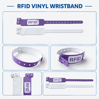 Gelang RFID Vinyl PVC Sekali Pakai dengan Cetak Kustom untuk Acara