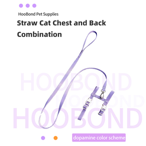 Fornecedor OEM/ODM com Baixo MOQ Disponível, Kit de Coleira e Guia para Gato em Tecido Leve - Product Image 2